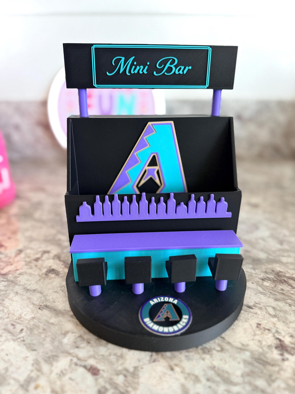 Custom Mini Bar | Custom Sports Team & Character Shelf Decor