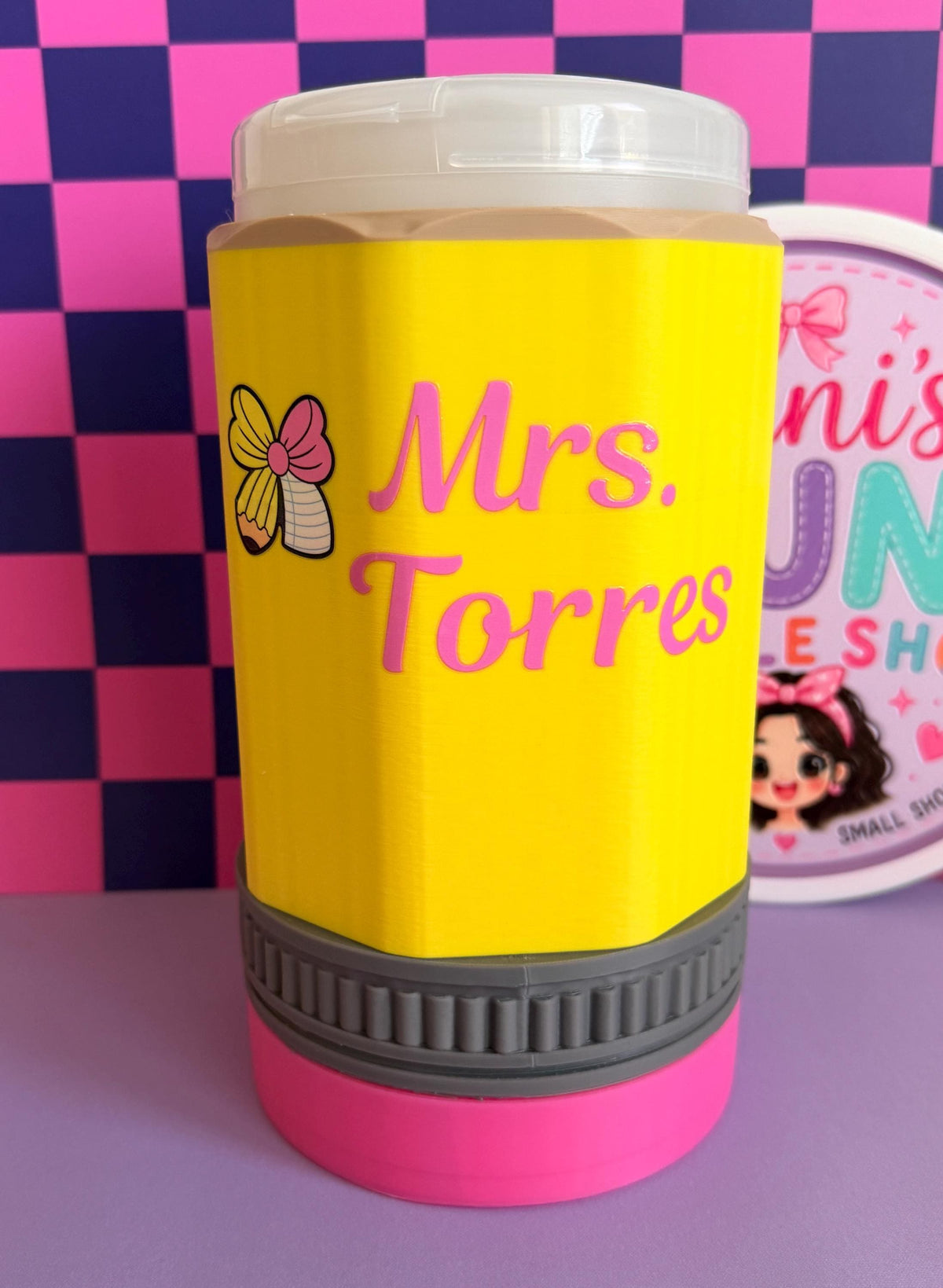 Teacher Disinfecting Wipes Holder | Personalized Pencil Clorox Wipes Cover | Classroom Decor | Teacher School Accessory Gift