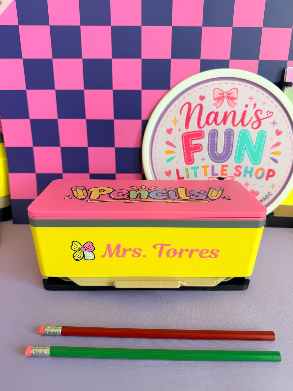Custom Teacher Pencil Dispenser