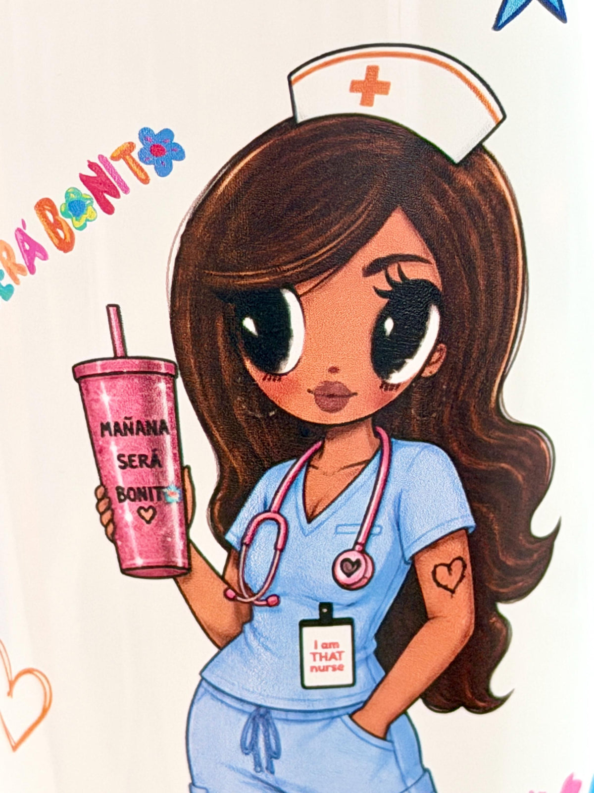 Karol G Bichota Nurse Stainless Steel Tumbler, 20oz