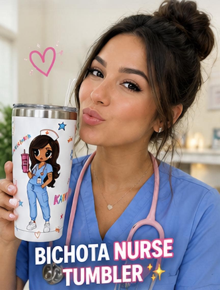 Karol G Bichota Nurse Stainless Steel Tumbler, 20oz