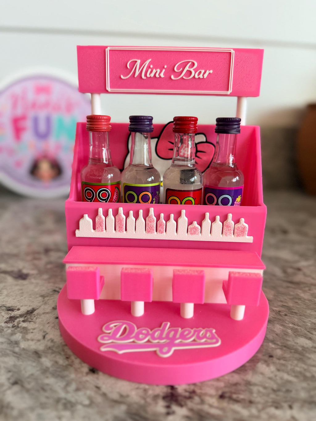 Custom Mini Bar | Custom Sports Team & Character Shelf Decor