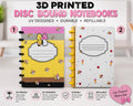 Pencil Printed Teacher Bow Notebook