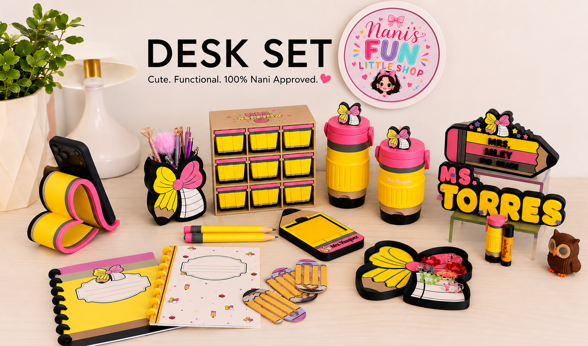 Teacher Pencil Post It Holder | Personalized Pencil Sticky Note Holder