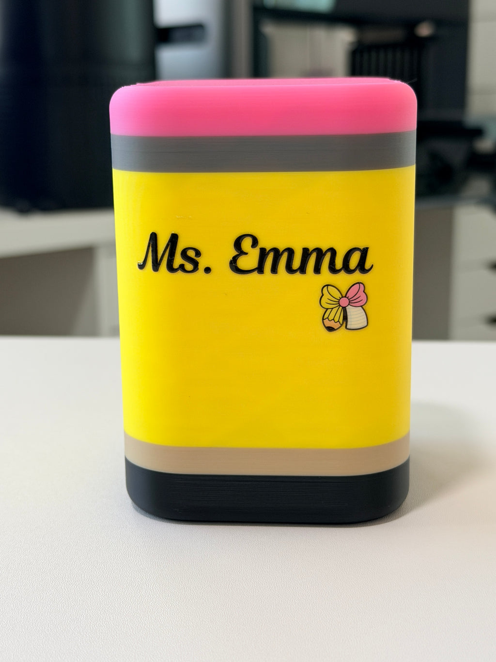 Personalized Pencil Waste Bin| Mini Desktop Organizer