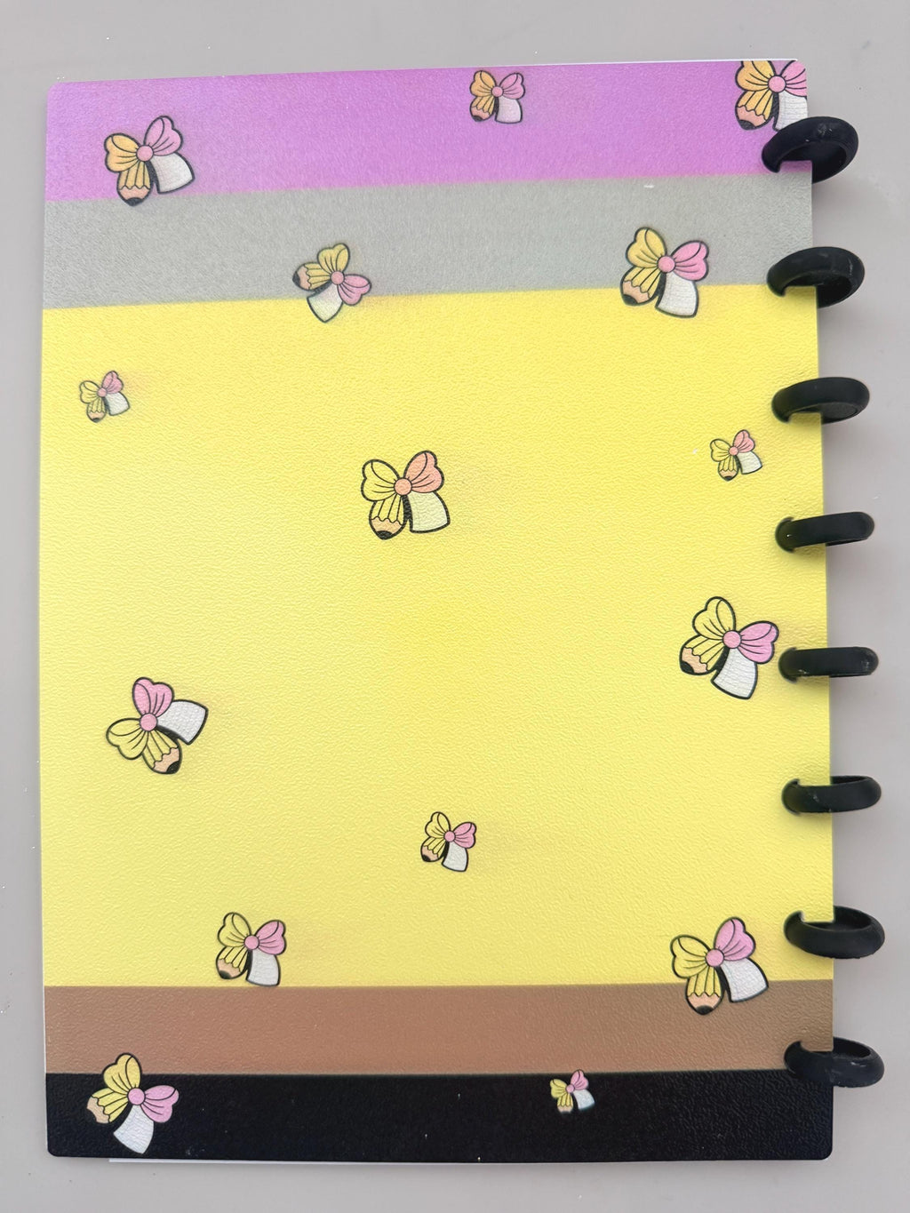 Pencil Printed Teacher Bow Notebook