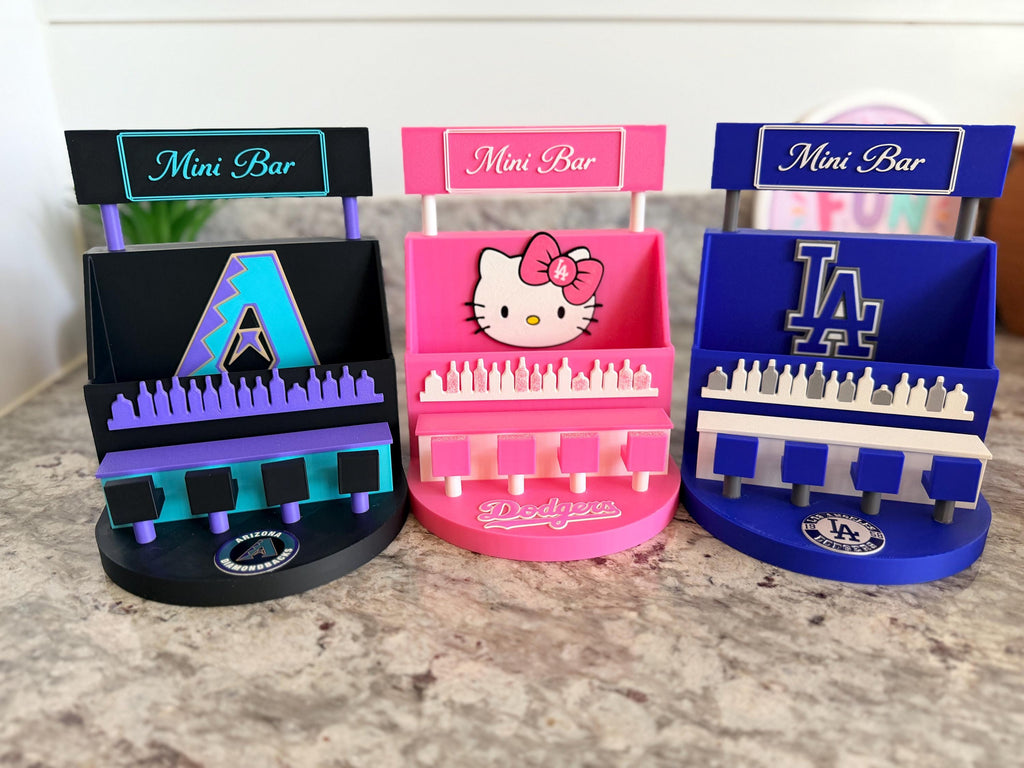 Custom Mini Bar | Custom Sports Team & Character Shelf Decor