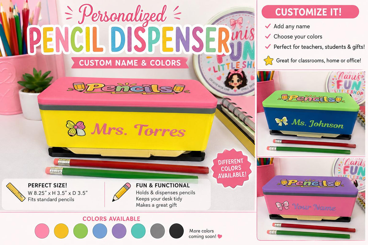 Custom Teacher Pencil Dispenser