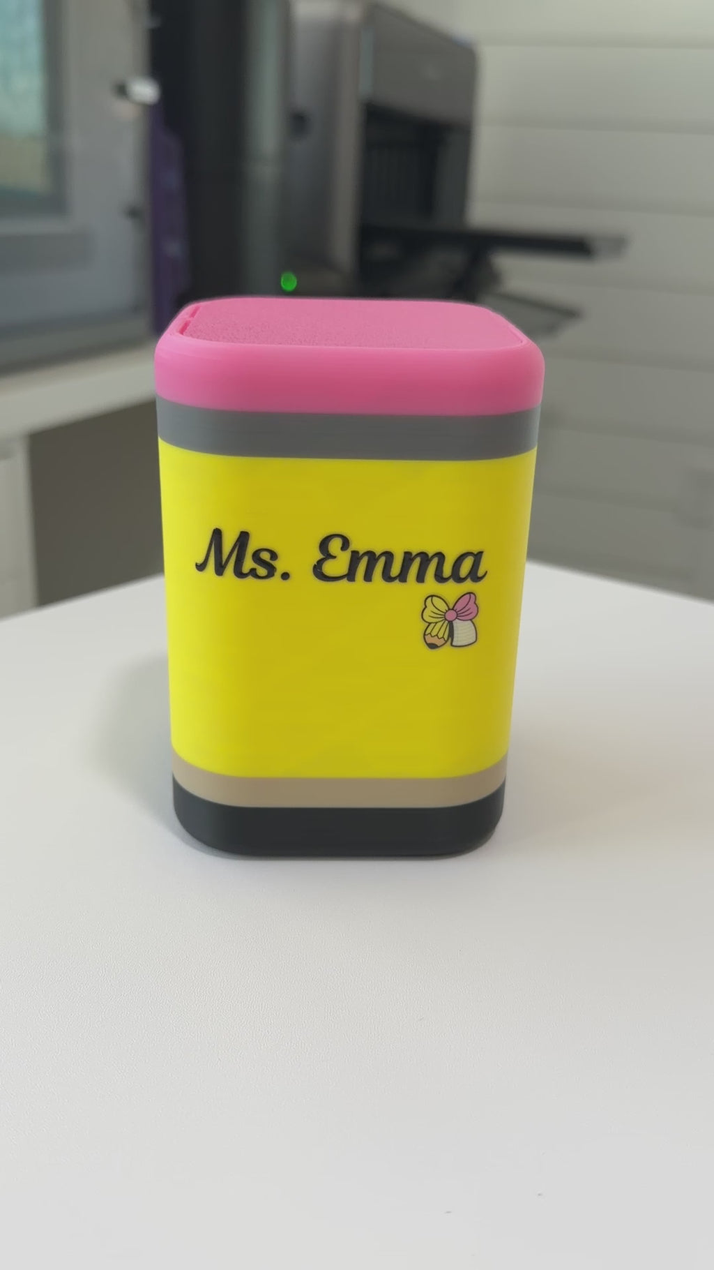 Personalized Pencil Waste Bin| Mini Desktop Organizer